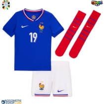 Otroški Nogometni dresi Francija Youssouf Fofana #19 Domači EP 2024 Kratek Rokav (+ Kratke hlače)